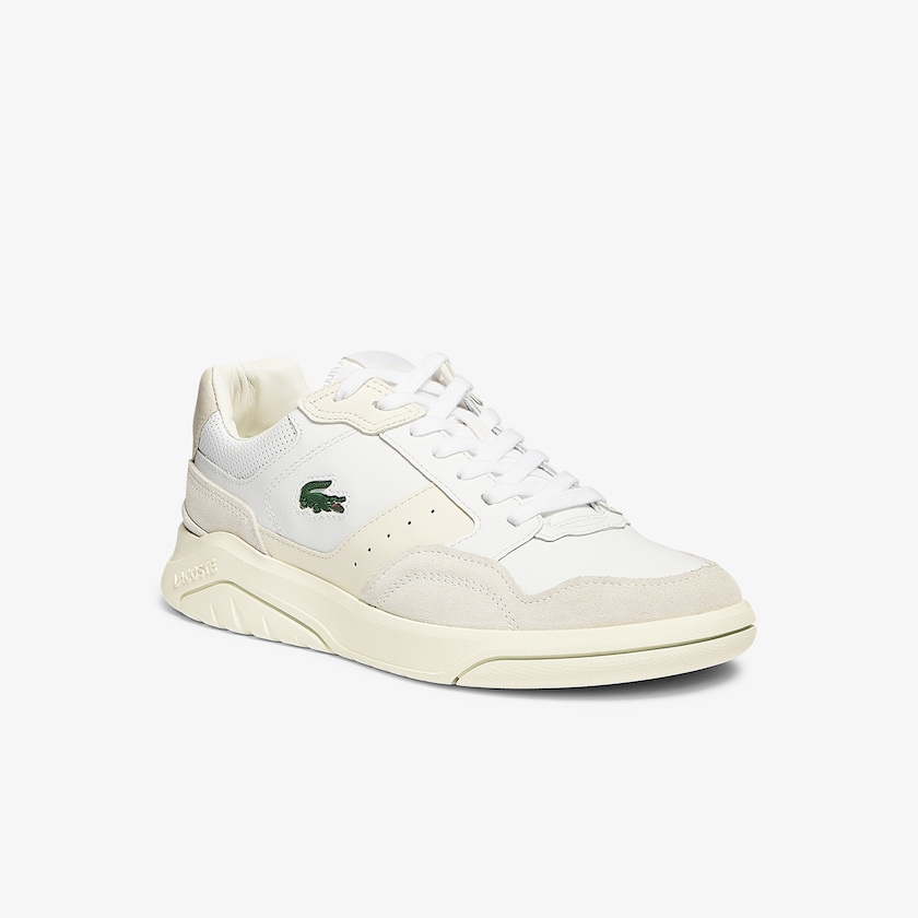 Men's Lacoste White / Grey Sneakers Men's’s Game Advance Luxe Leather and Suede TB4-56295P4