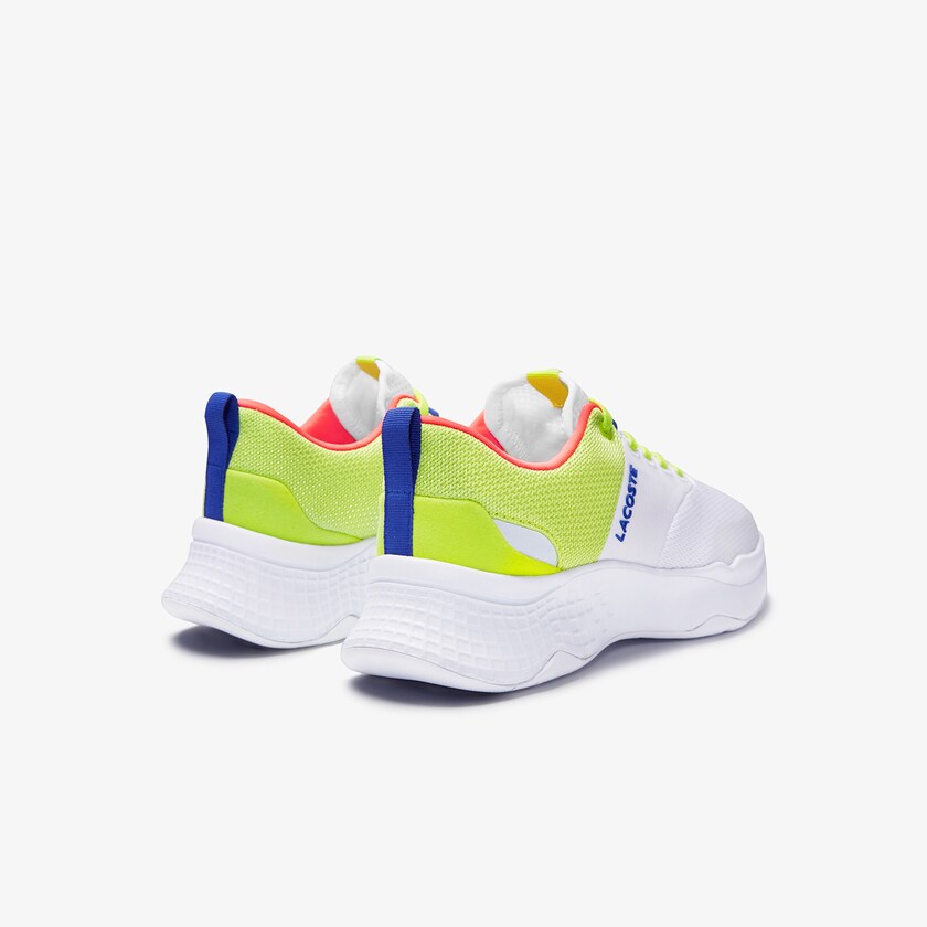Women's Lacoste White / Light Green Sneakers Court-Drive Plus Textile DI7-63466P8