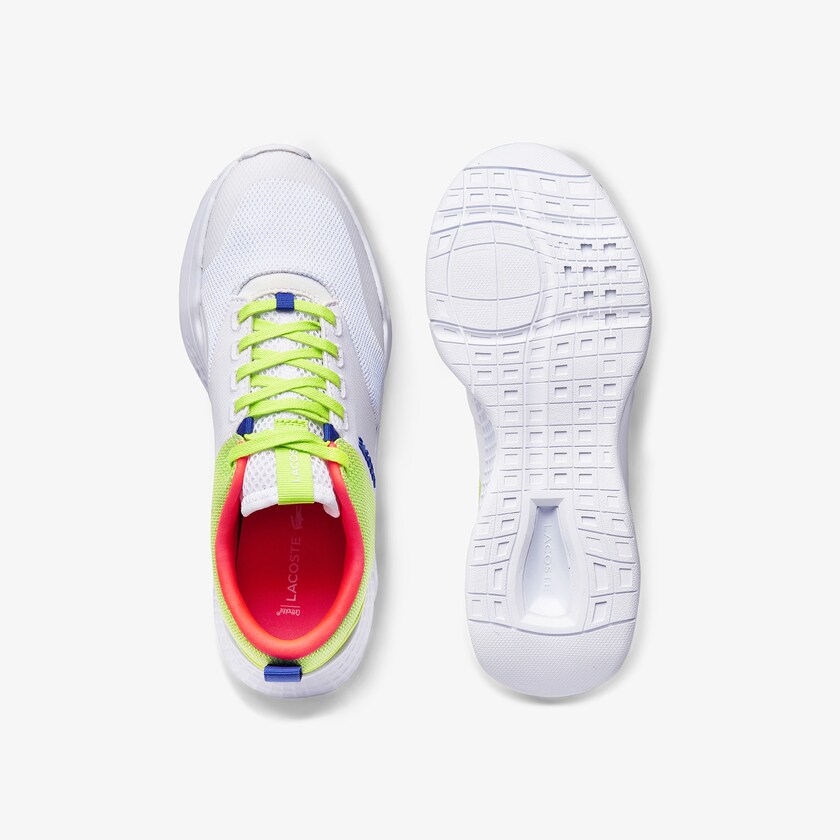 Women's Lacoste White / Light Green Sneakers Court-Drive Plus Textile DI7-63466P8