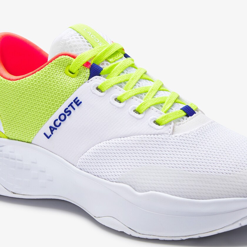 Women's Lacoste White / Light Green Sneakers Court-Drive Plus Textile DI7-63466P8