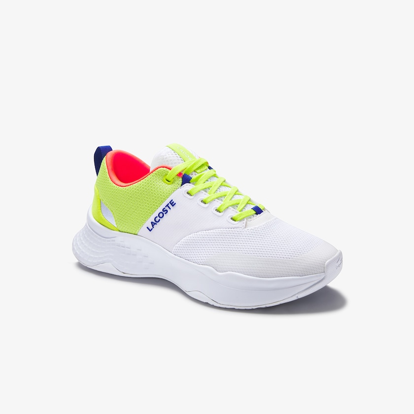 Women's Lacoste White / Light Green Sneakers Court-Drive Plus Textile DI7-63466P8