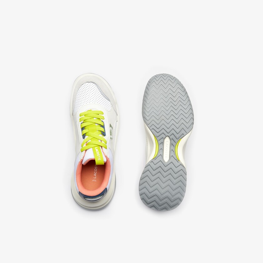 Women's Lacoste White / Light Grey Sneakers Ace Lift Leather and Suede UX8-30103N4