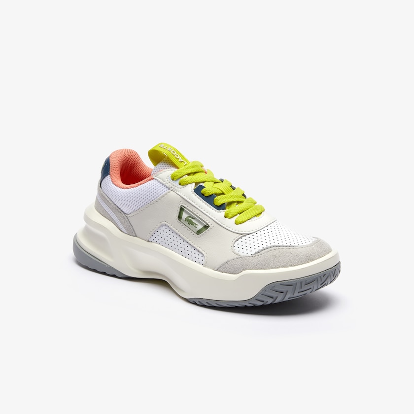 Women's Lacoste White / Light Grey Sneakers Ace Lift Leather and Suede UX8-30103N4