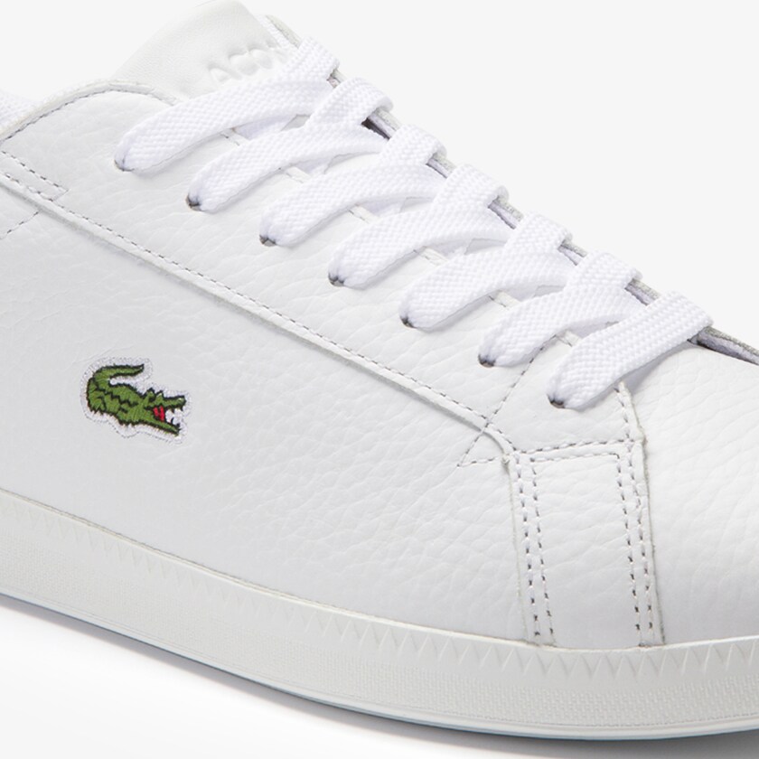 Women's Lacoste White / Light Orange Sneakers Graduate Leather BK9-25562A2