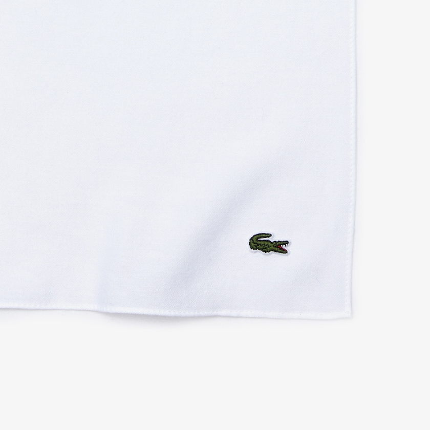 Women's Lacoste White / Navy Blue Scarves Made In France Gradated Print Organic Cotton JD7-45574O2
