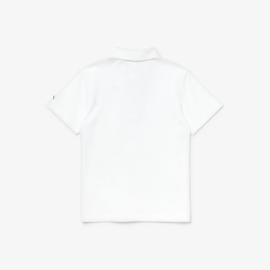Kids' Lacoste White / Navy Blue Polo Shirts SPORT Collab Youssef Sy Embroidered Piqué VE3-60656D5