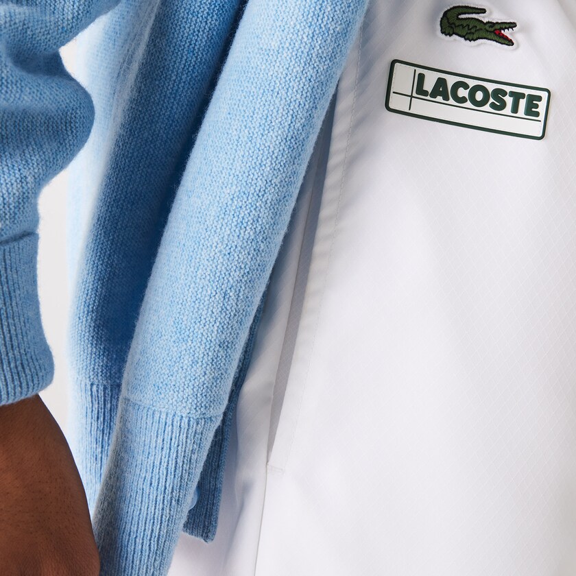 Men's Lacoste White / Navy Blue / Blue / Green Pants SPORT Striped Colorblock Tracksuit BX4-19771I6