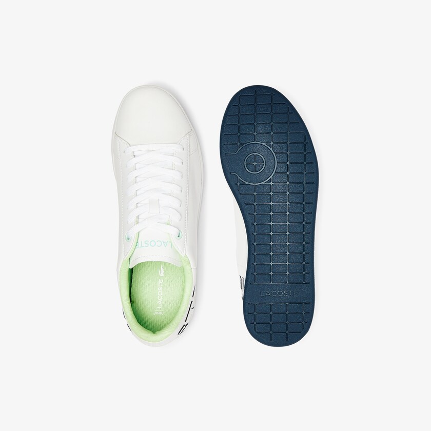 Men's Lacoste White / Navy Sneakers Carnaby Evo Leather and Citrus Accent LB8-46014D3