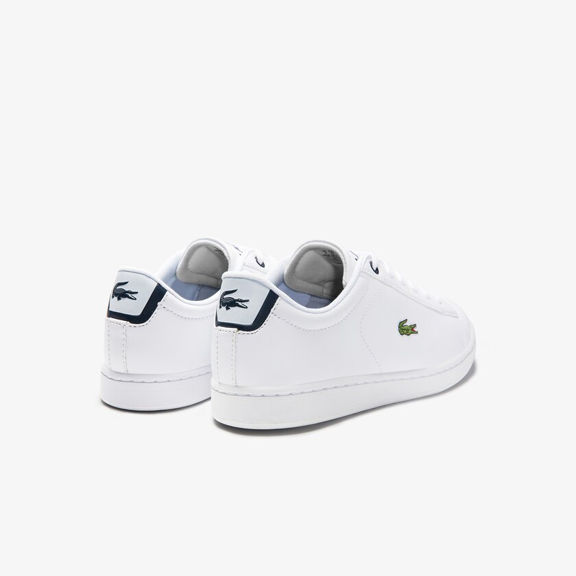 Kids' Lacoste White / Navy Sneakers Carnaby Evo Mesh-lined Tonal Synthetic PZ3-58455U1