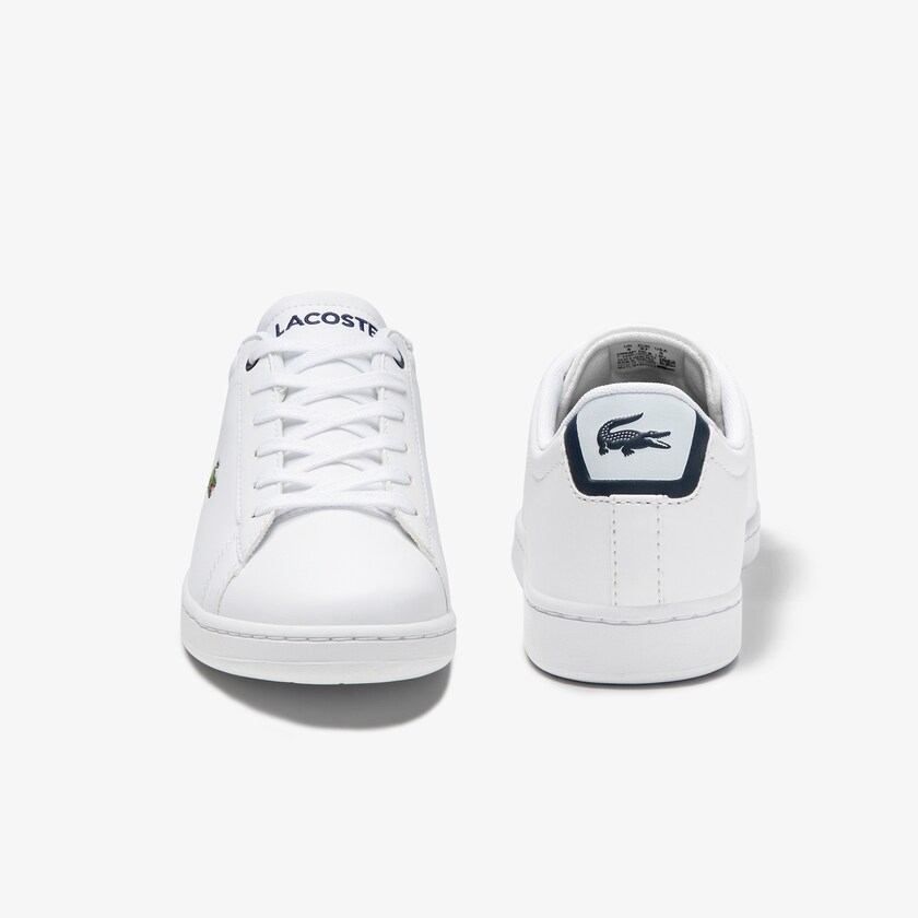 Kids' Lacoste White / Navy Sneakers Carnaby Evo Mesh-lined Tonal Synthetic PZ3-58455U1