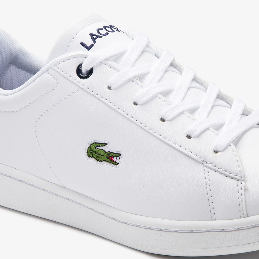 Kids' Lacoste White / Navy Sneakers Carnaby Evo Mesh-lined Tonal Synthetic PZ3-58455U1