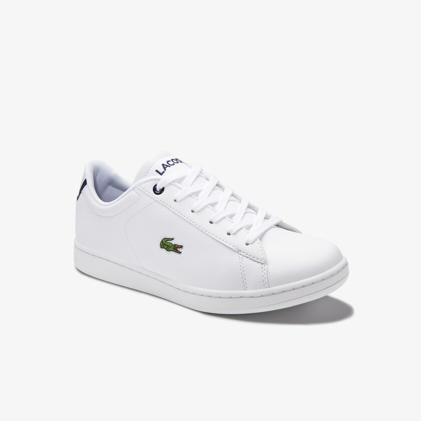 Kids' Lacoste White / Navy Sneakers Carnaby Evo Mesh-lined Tonal Synthetic PZ3-58455U1
