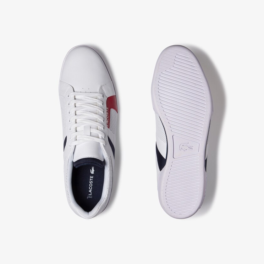 Men's Lacoste White / Navy Sneakers Chaymon Club Leather and Mesh QR5-59775L4