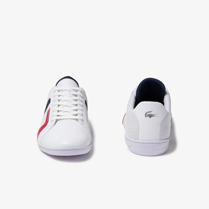 Men's Lacoste White / Navy Sneakers Chaymon Club Leather and Mesh QR5-59775L4