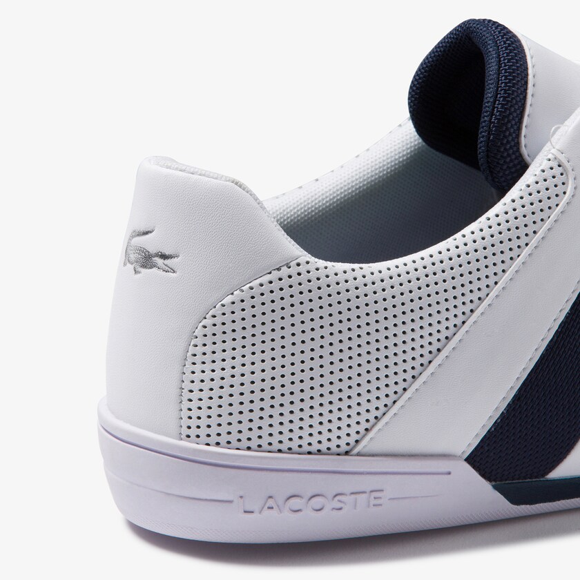 Men's Lacoste White / Navy Sneakers Chaymon Club Leather and Mesh QR5-59775L4