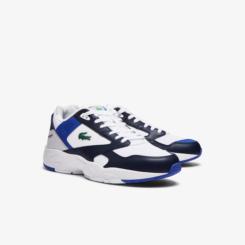 Men's Lacoste White / Navy Sneakers Storm 96 Lo Mesh Color-Pop YI3-16371S4