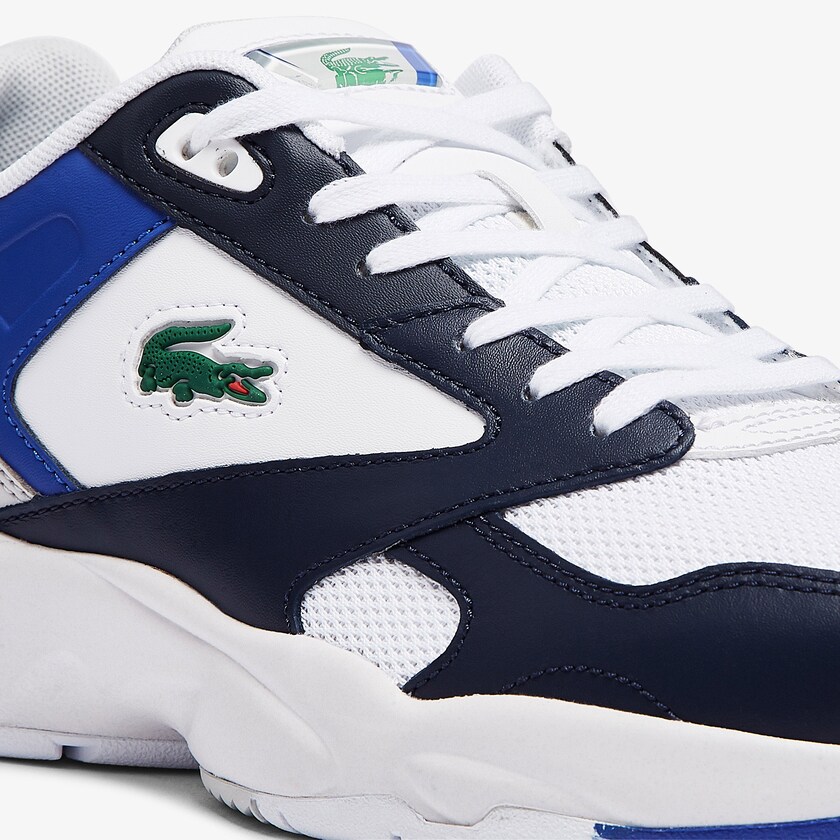 Men's Lacoste White / Navy Sneakers Storm 96 Lo Mesh Color-Pop YI3-16371S4