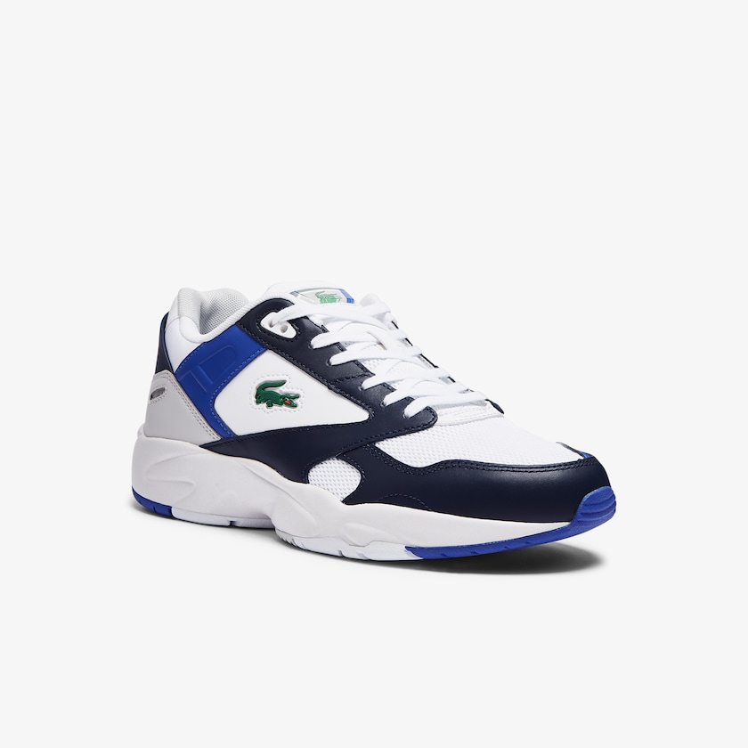 Men's Lacoste White / Navy Sneakers Storm 96 Lo Mesh Color-Pop YI3-16371S4