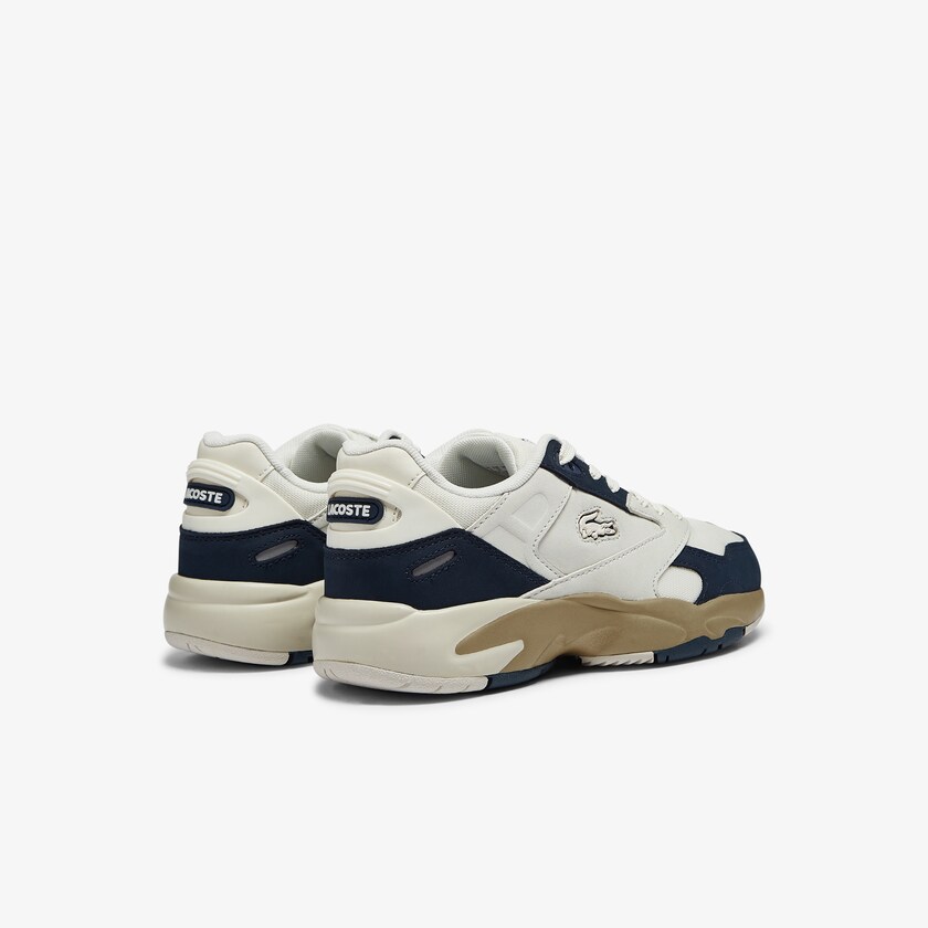 Women's Lacoste White / Navy Sneakers Storm 96 Lo Nubuck Leather FP2-28192R6