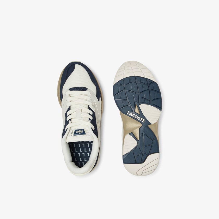Women's Lacoste White / Navy Sneakers Storm 96 Lo Nubuck Leather FP2-28192R6