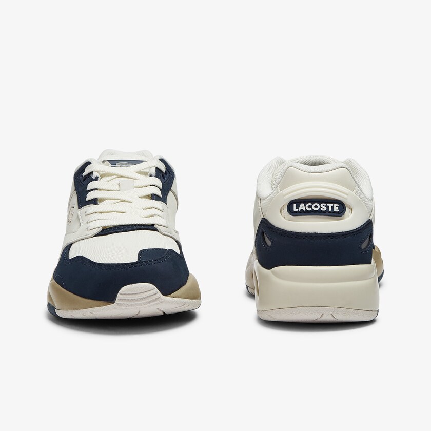 Women's Lacoste White / Navy Sneakers Storm 96 Lo Nubuck Leather FP2-28192R6