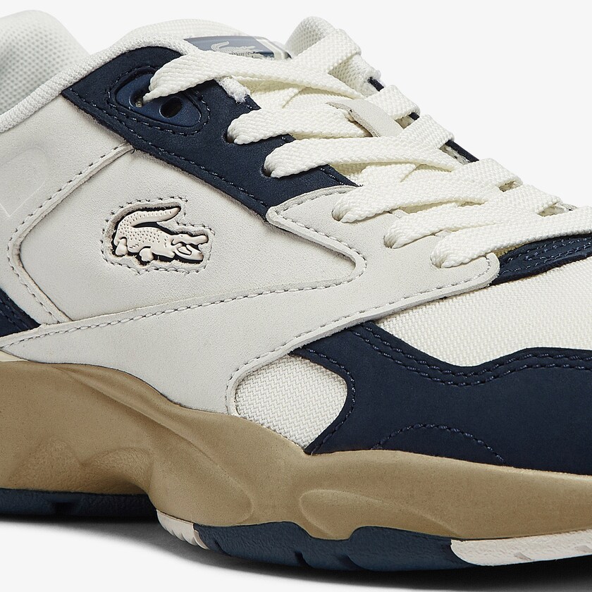 Women's Lacoste White / Navy Sneakers Storm 96 Lo Nubuck Leather FP2-28192R6