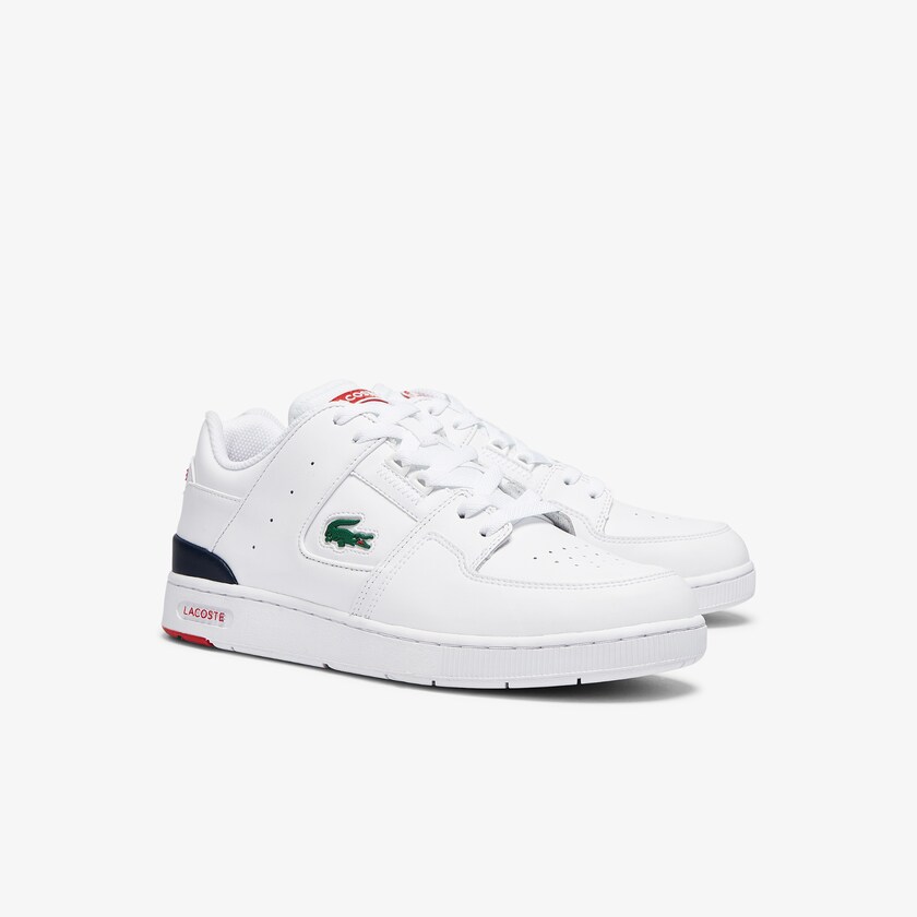 Men's Lacoste White / Navy / Red Sneakers Court Cage Leather NB7-57995O4