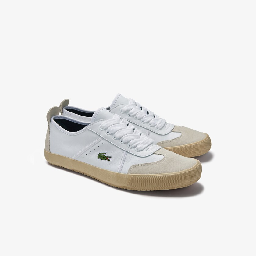 Women's Lacoste White / Off White Sneakers Contest Leather and Suede DT1-29902Z0