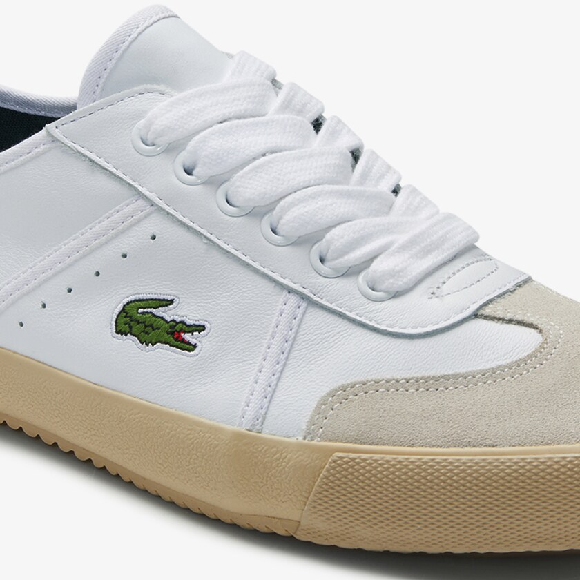 Women's Lacoste White / Off White Sneakers Contest Leather and Suede DT1-29902Z0