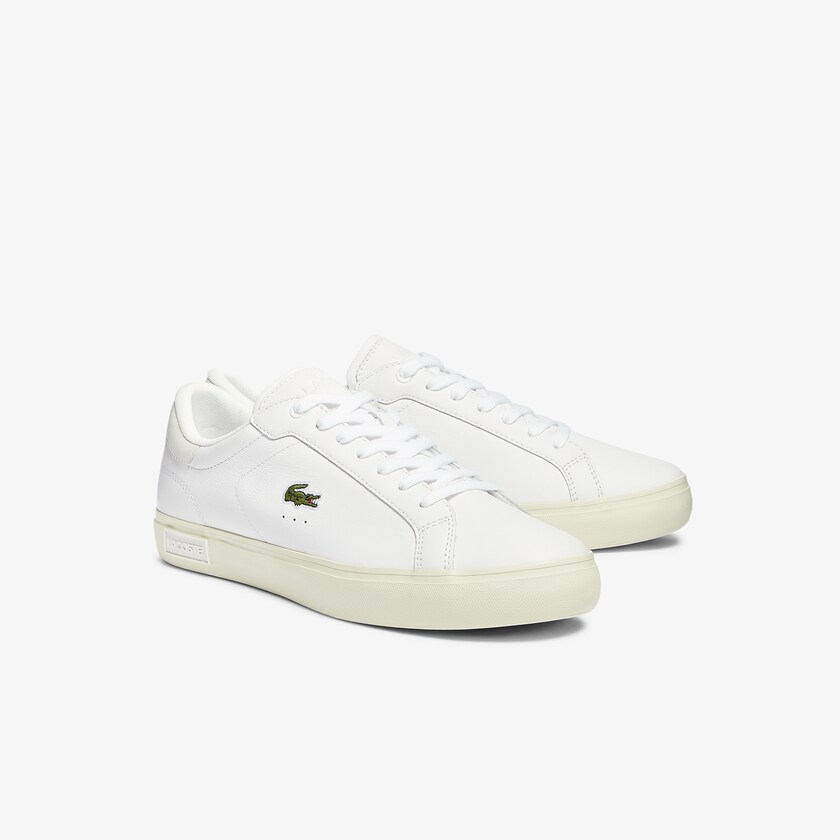 Men's Lacoste White / Off White Sneakers Powercourt Smooth Leather IL3-76767D4