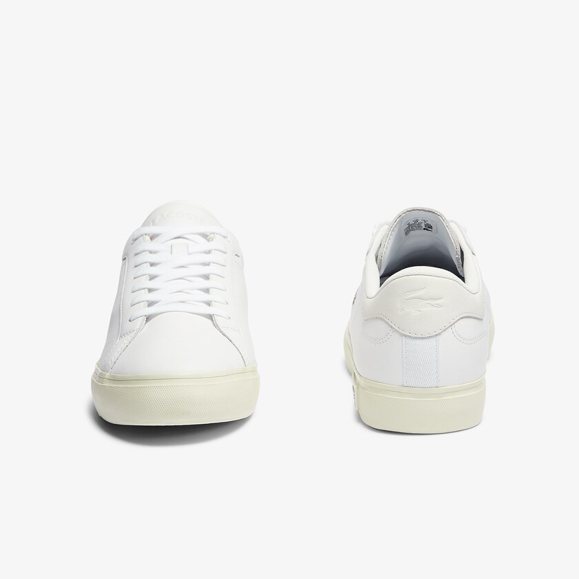 Men's Lacoste White / Off White Sneakers Powercourt Smooth Leather IL3-76767D4