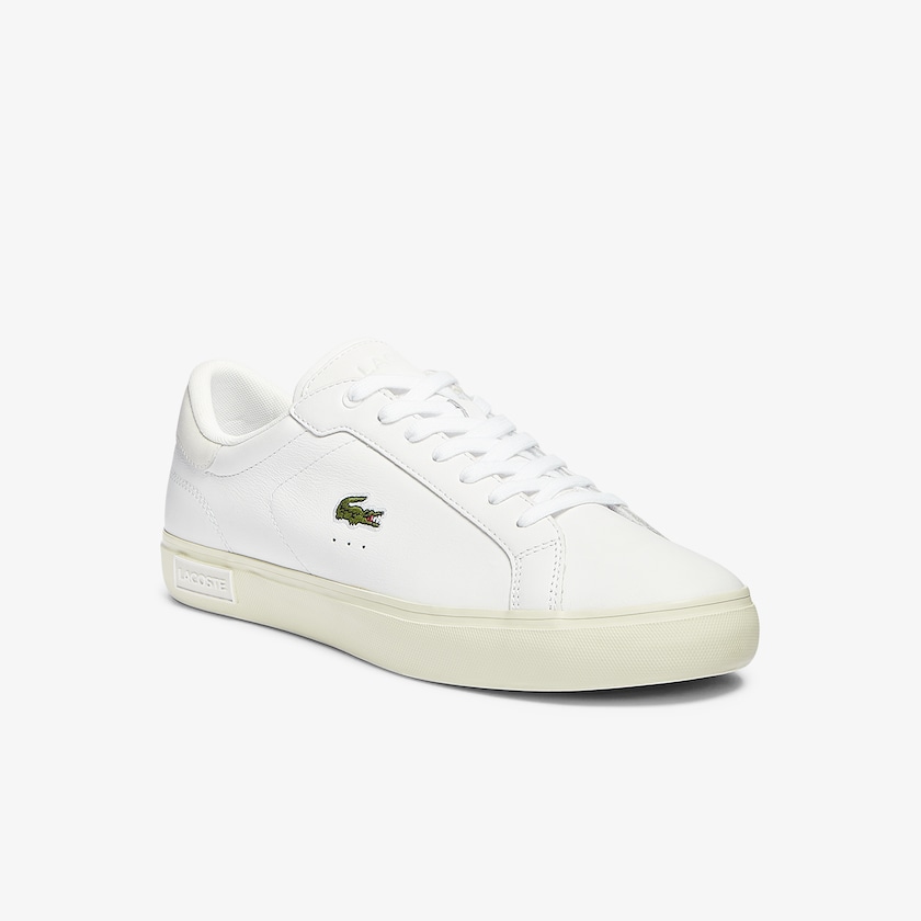 Men's Lacoste White / Off White Sneakers Powercourt Smooth Leather IL3-76767D4