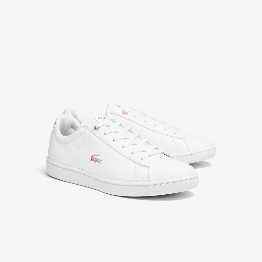 Kids' Lacoste White / Pink Sneakers Carnaby Evo Metallic Accent AM1-29062A5