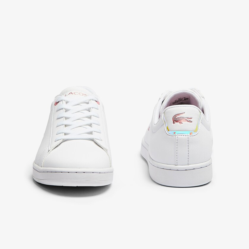 Kids' Lacoste White / Pink Sneakers Carnaby Evo Metallic Accent AM1-29062A5