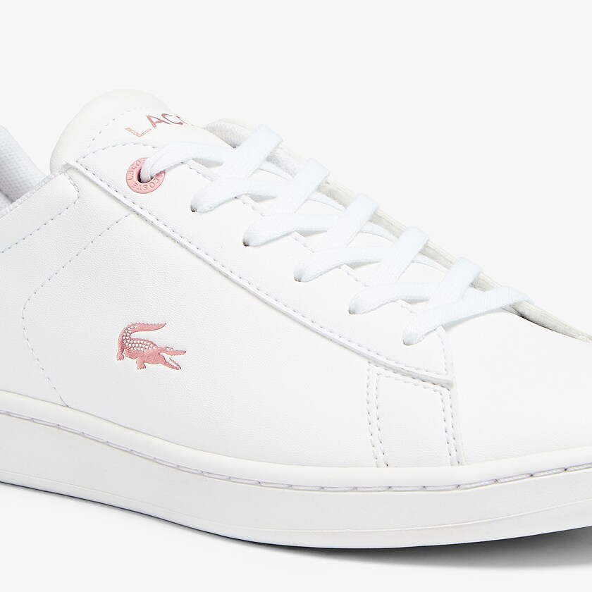 Kids' Lacoste White / Pink Sneakers Carnaby Evo Metallic Accent AM1-29062A5