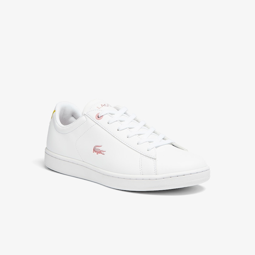 Kids' Lacoste White / Pink Sneakers Carnaby Evo Metallic Accent AM1-29062A5