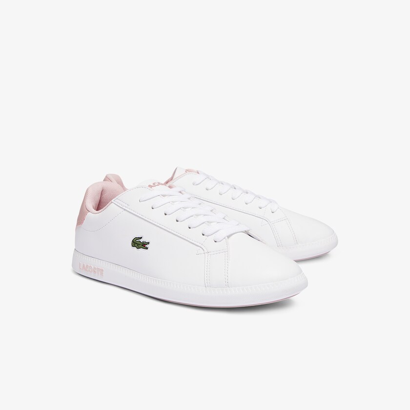 Kids' Lacoste White / Pink Sneakers Graduate Synthetic OY4-53295N9