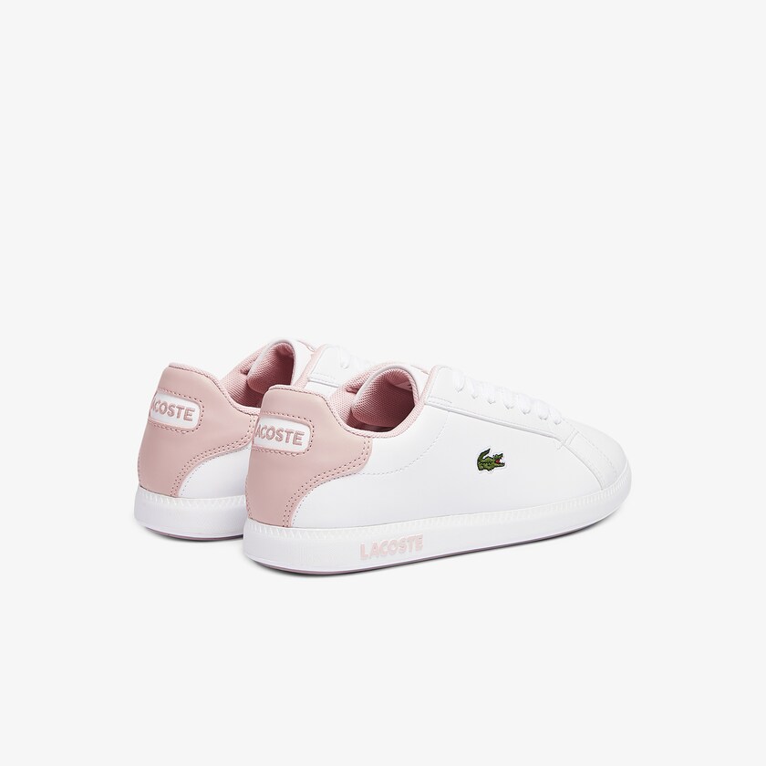 Kids' Lacoste White / Pink Sneakers Graduate Synthetic OY4-53295N9