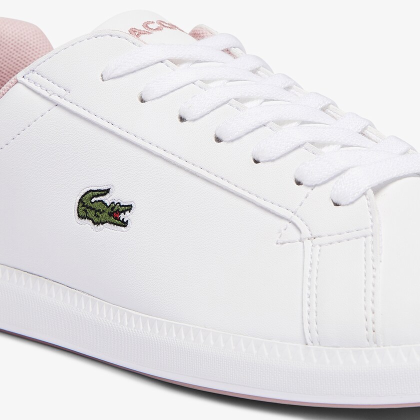 Kids' Lacoste White / Pink Sneakers Graduate Synthetic OY4-53295N9