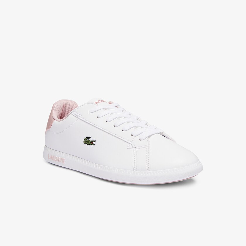 Kids' Lacoste White / Pink Sneakers Graduate Synthetic OY4-53295N9