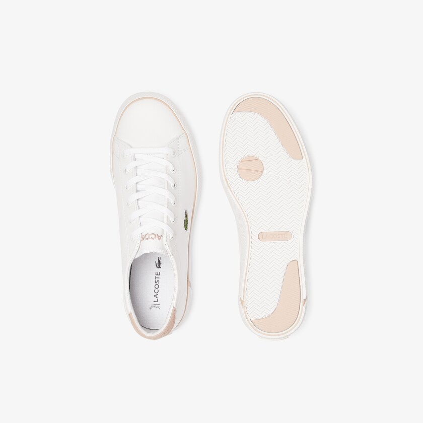 Women's Lacoste White / Pink Sneakers Gripshot BL Leather and Synthetic HA0-23612B0