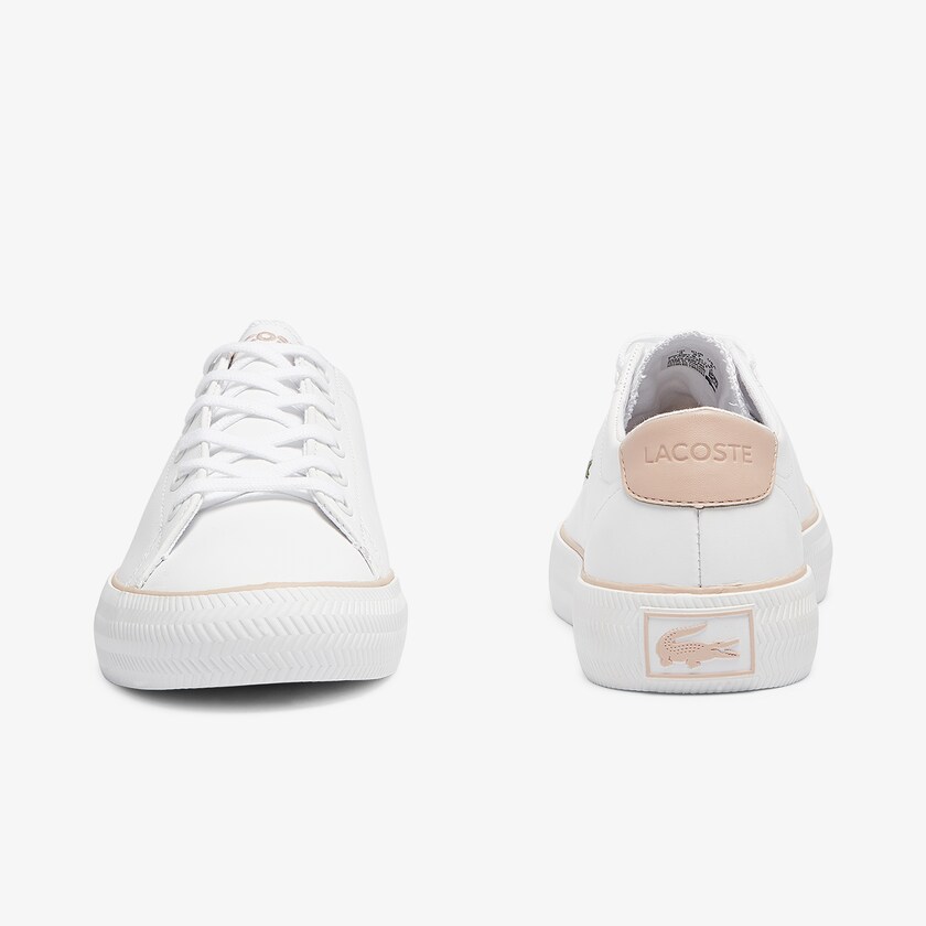 Women's Lacoste White / Pink Sneakers Gripshot BL Leather and Synthetic HA0-23612B0