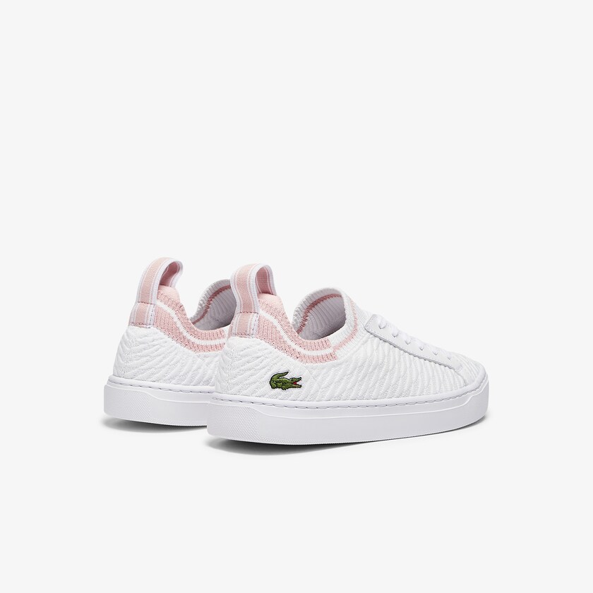 Women's Lacoste White / Pink Sneakers La Piquée Textile TG3-58565Q3