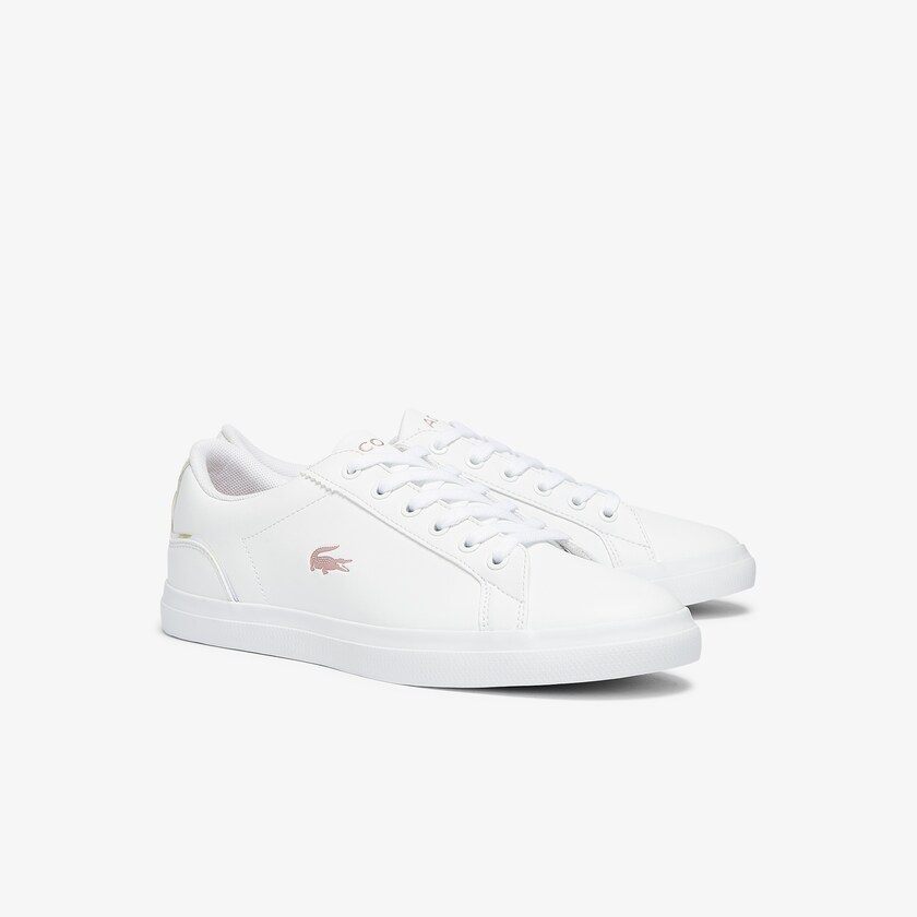 Kids' Lacoste White / Pink Sneakers Lerond Synthetic Iridescent KQ2-52365B7