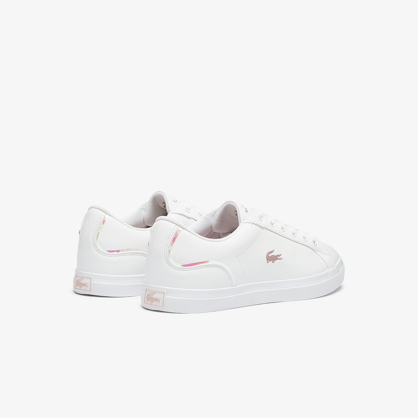 Kids' Lacoste White / Pink Sneakers Lerond Synthetic Iridescent KQ2-52365B7