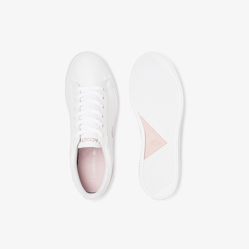 Kids' Lacoste White / Pink Sneakers Lerond Synthetic Iridescent KQ2-52365B7