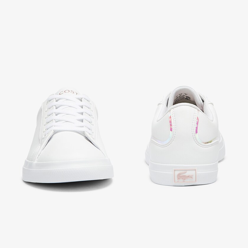 Kids' Lacoste White / Pink Sneakers Lerond Synthetic Iridescent KQ2-52365B7