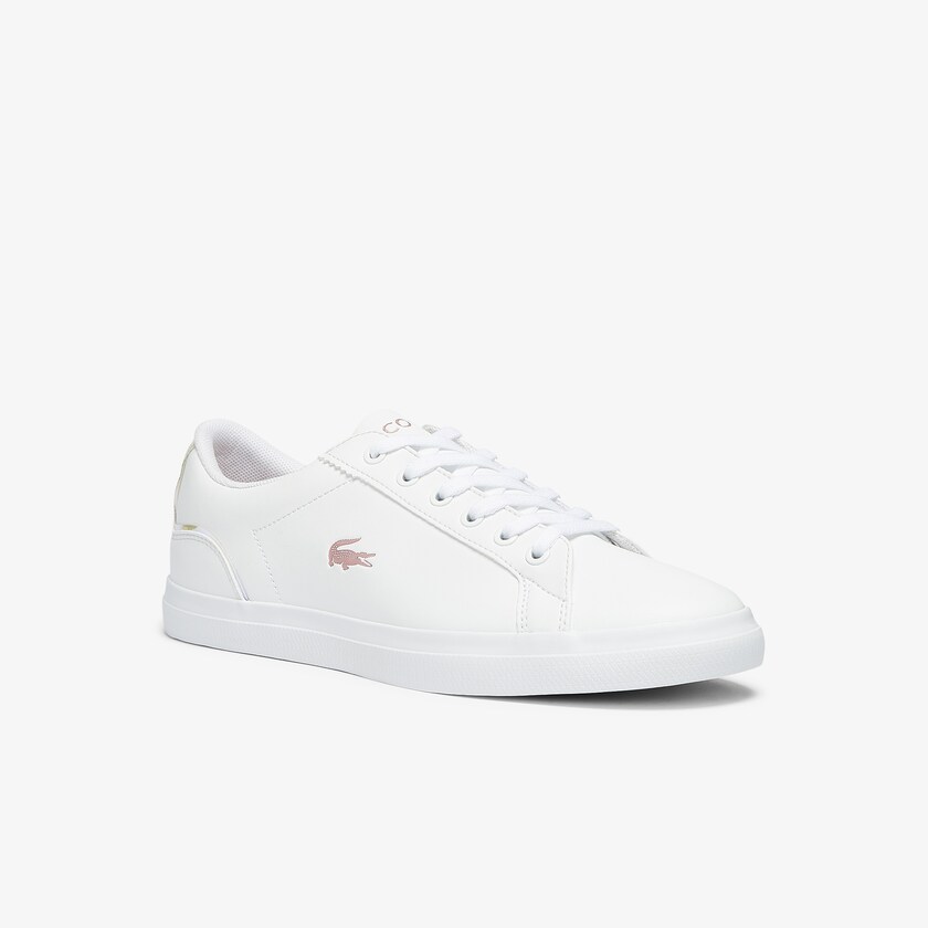 Kids' Lacoste White / Pink Sneakers Lerond Synthetic Iridescent KQ2-52365B7