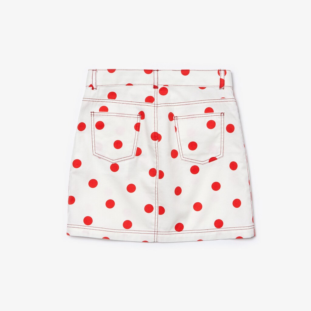 Kids' Lacoste White / Red Skirts Polka Dot Gabardine MM4-16831M0