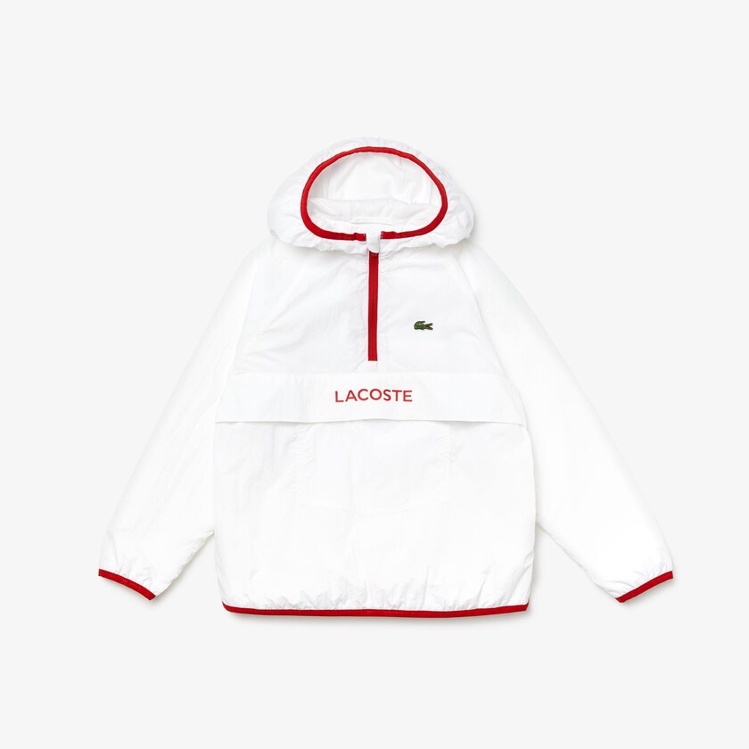 Kids' Lacoste White / Red Jackets SPORT Lightweight IG9-59335W8